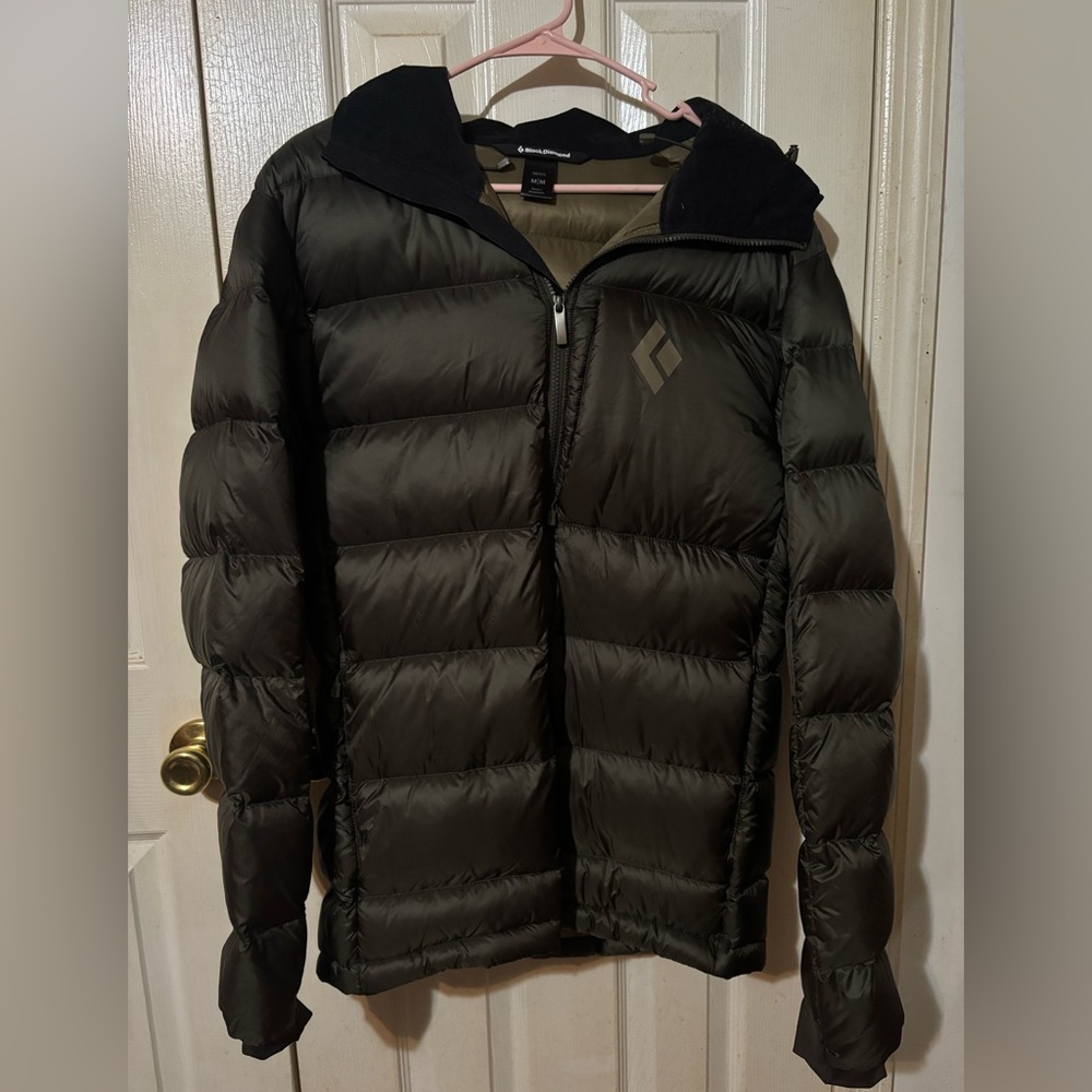 Black Diamond Men's Green Puffer Jacket
